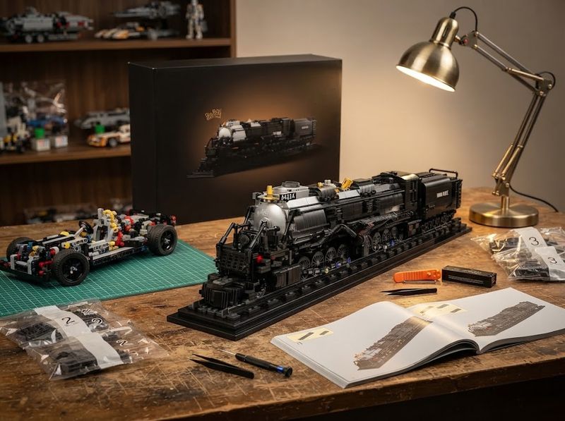 Nifeliz Big Boy Steam Locomotive Building Set