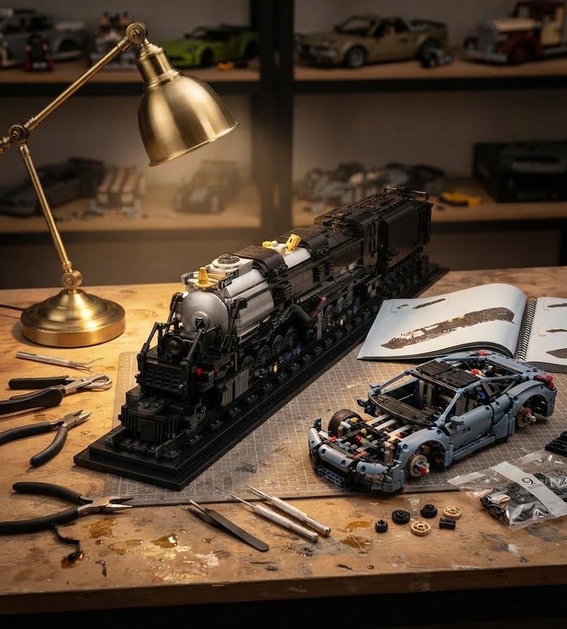 Nifeliz Big Boy Steam Locomotive Building Set